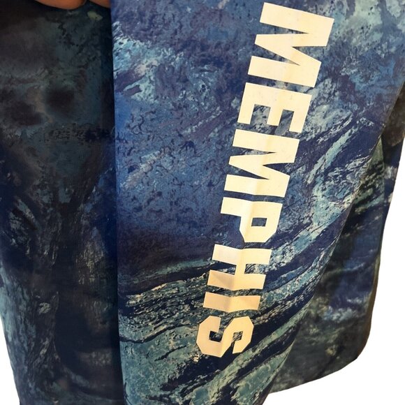 Memphis Tigers Colosseum RealTree Ocean Fishing LS 1/4 Zip Wind Shirt Men L New - Picture 8 of 9